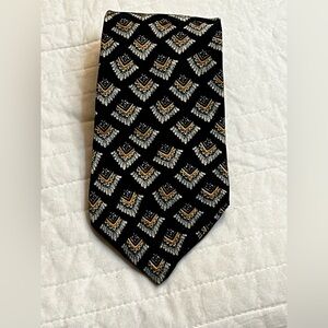 Mano Mano silk abstract print neck tie